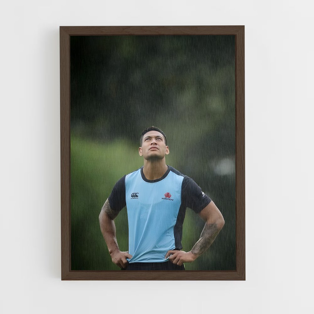 Poster Résilience sous la Pluie – affiche Rugby (vue 5)
